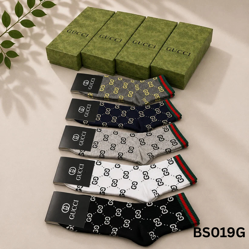 Gucci GG Monogram Web Stripe Premium Ankle Socks