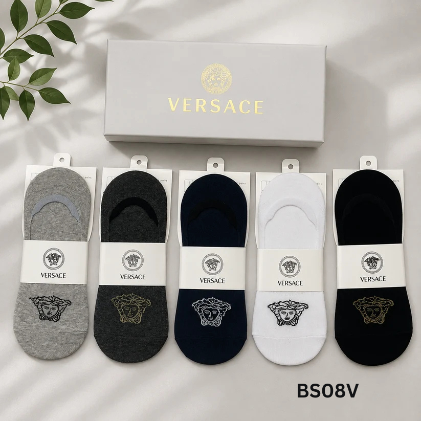 Versace Medusa Logo Premium No-Show Socks