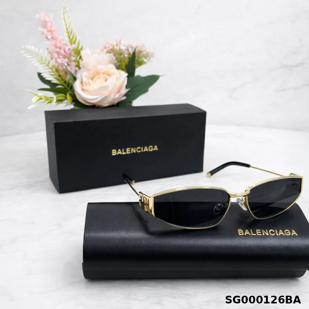 Balenciaga BB Logo Slim Frame Sunglasses