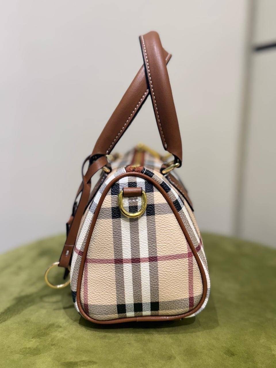Burberry Vintage Check Mini Top Handle Bag