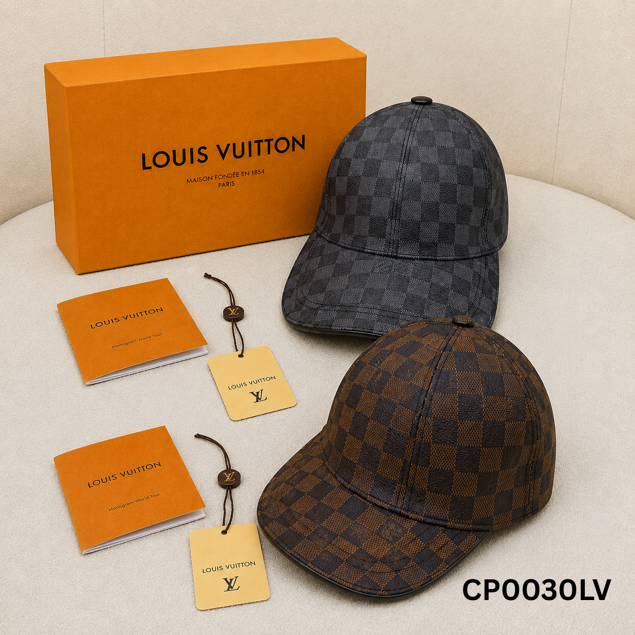 Louis Vuitton Damier Ebene & Graphite Baseball Cap