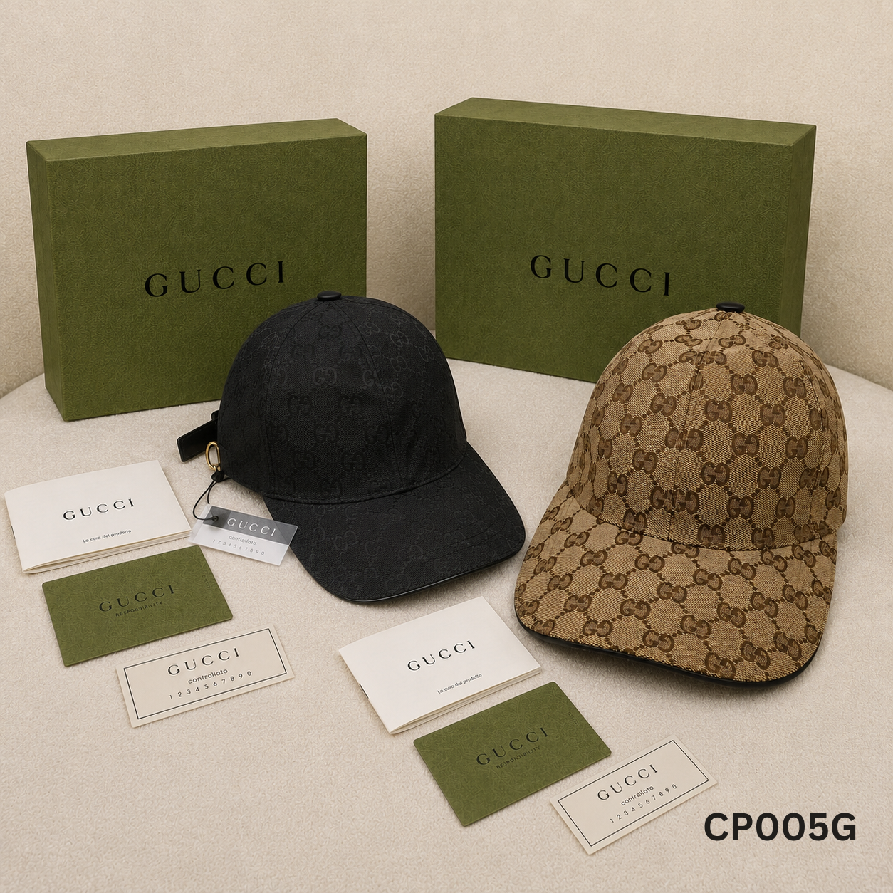 Gucci GG Supreme Monogram Baseball Cap