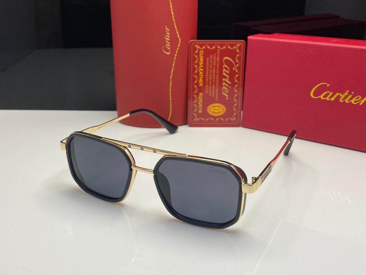 Cartier Square Metal Sunglasses – Signature Luxury Frame