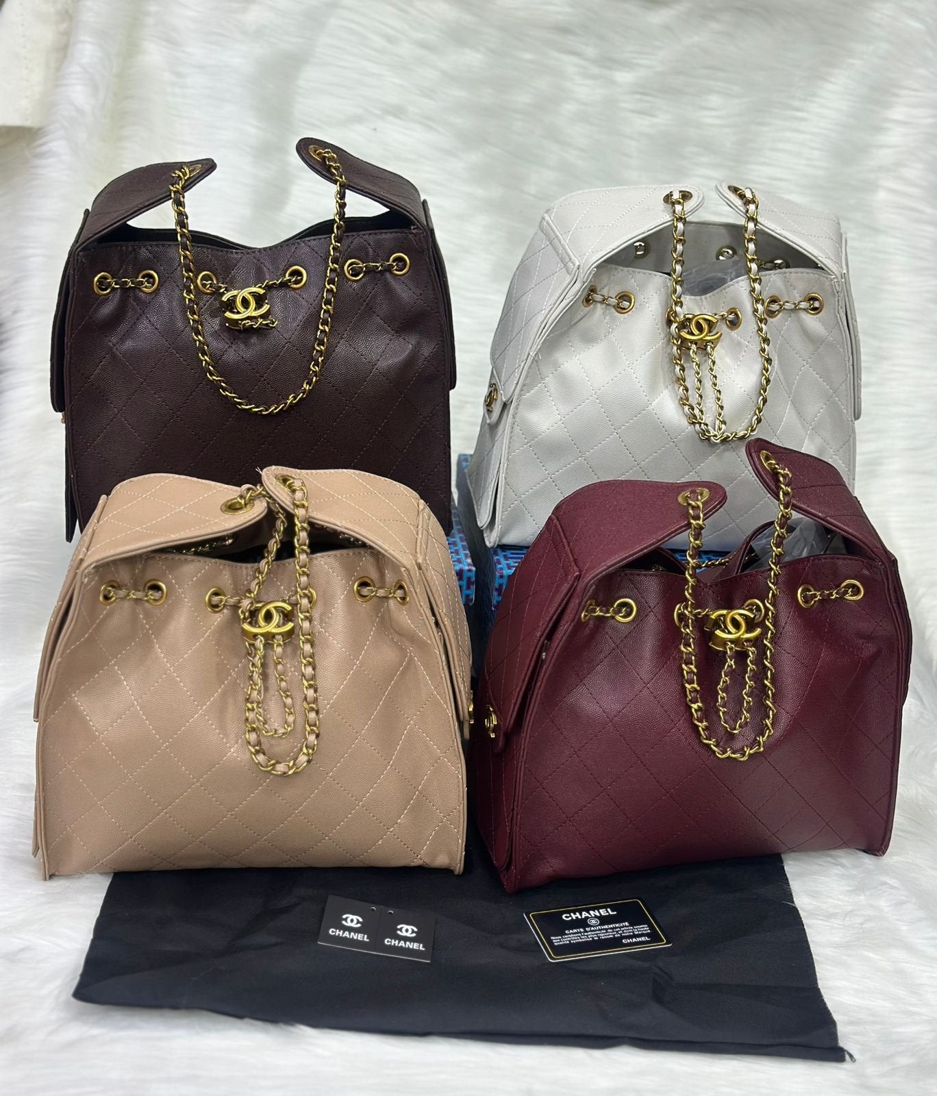 Chanel 25 Medium Handbag (Quilted Drawstring Bucket Style)