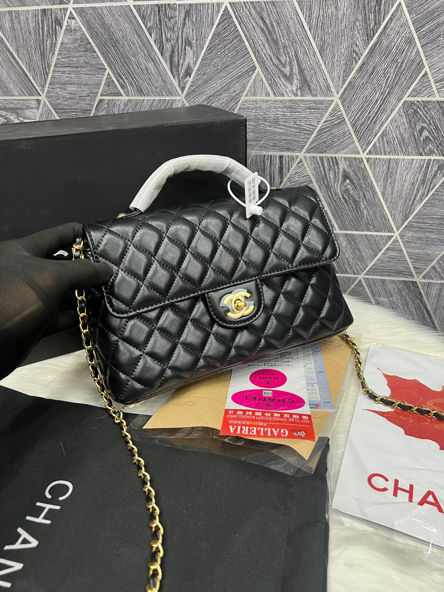 Chanel Kelly Top Handle Flap Bag - Official Model