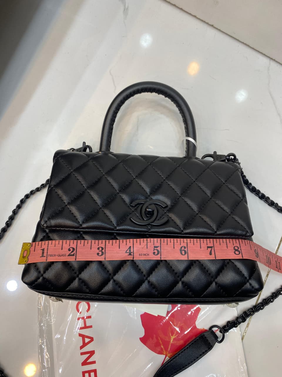 Chanel Coco Quilted Top Handle Bag - MODEL NUM AS2402-9
