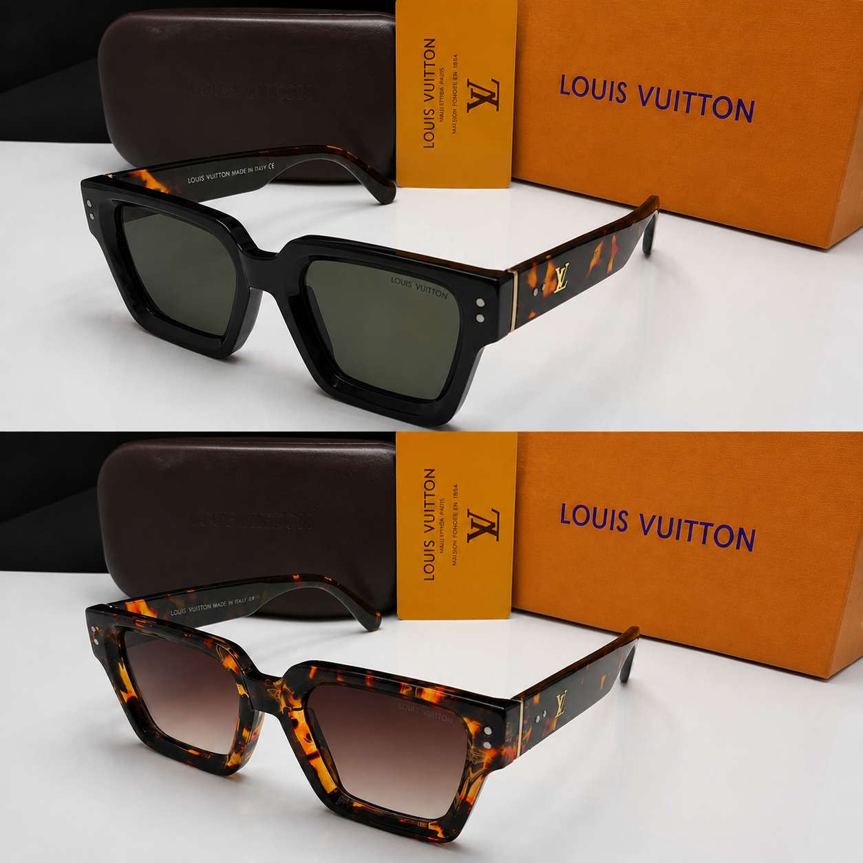 Louis Vuitton Monogram Rectangle Sunglasses