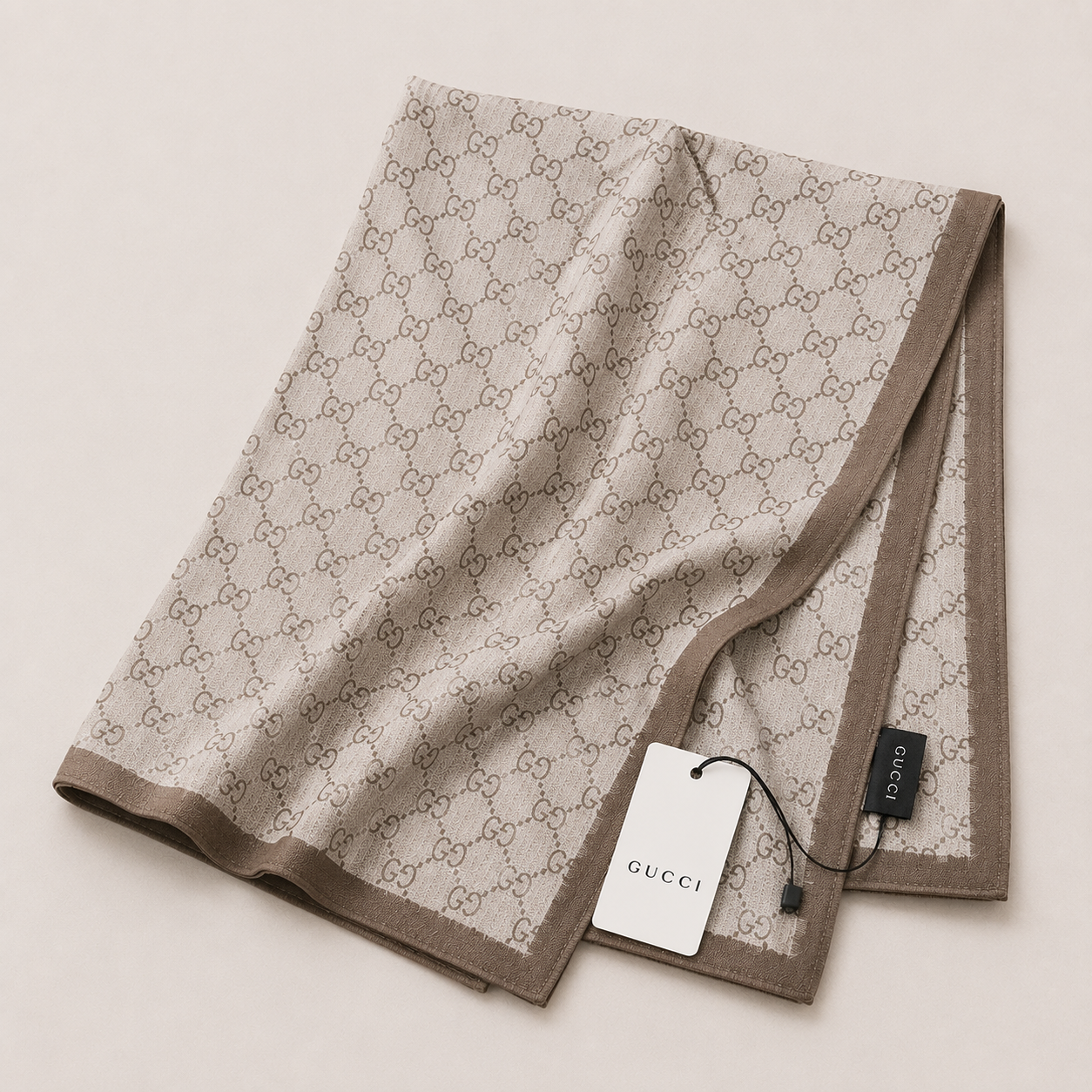 Gucci GG Monogram Luxury Stole ā Light Beige
