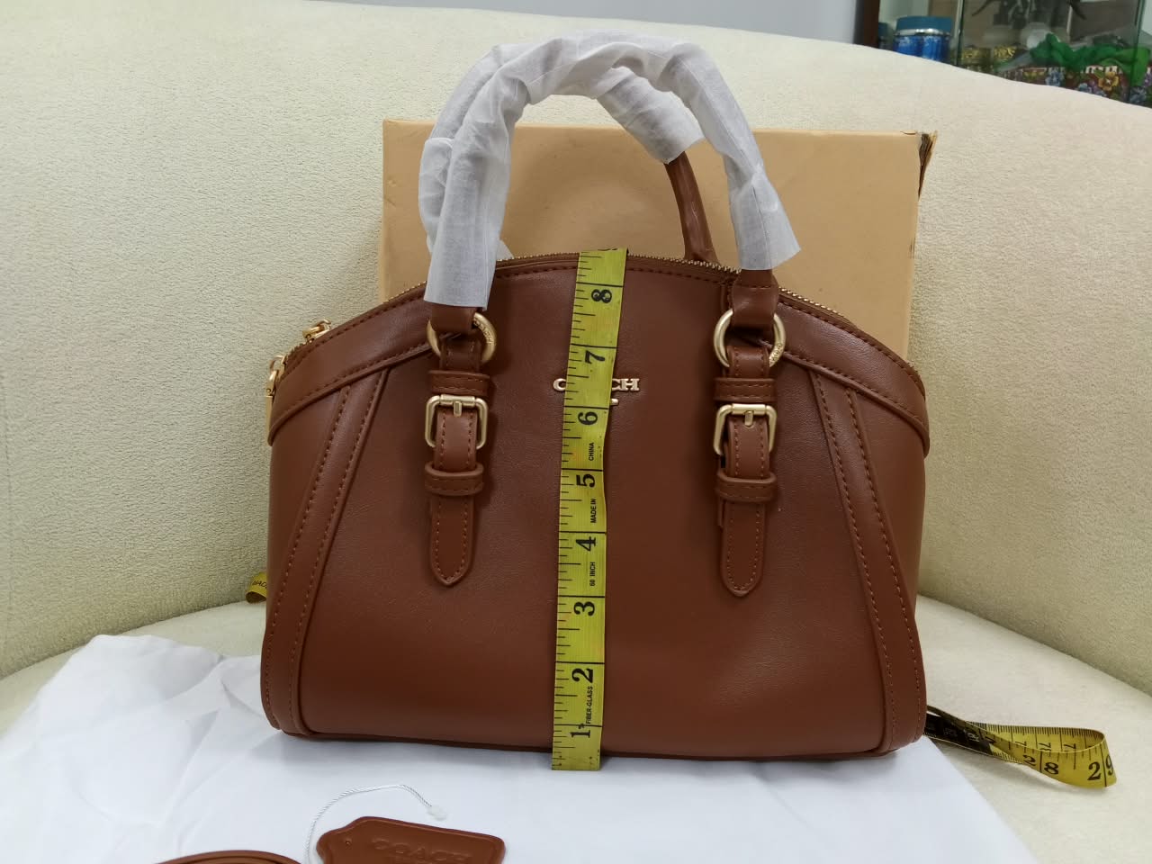 Coach Cora Domed Satchel – Brown