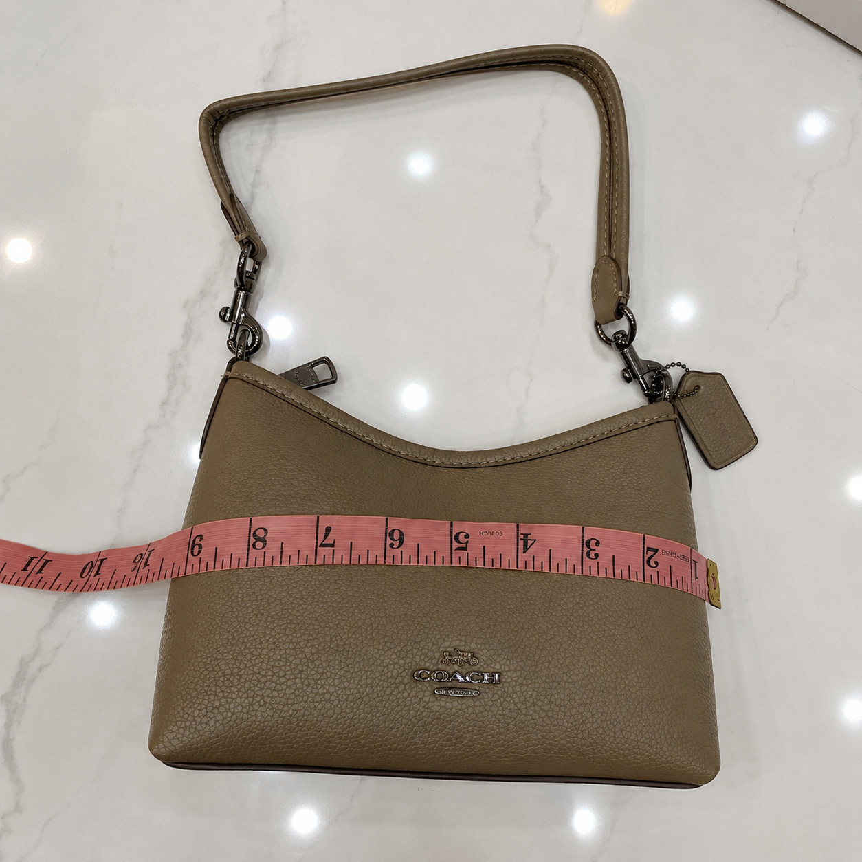 Coach Pebbled Leather Mini Shoulder Bag