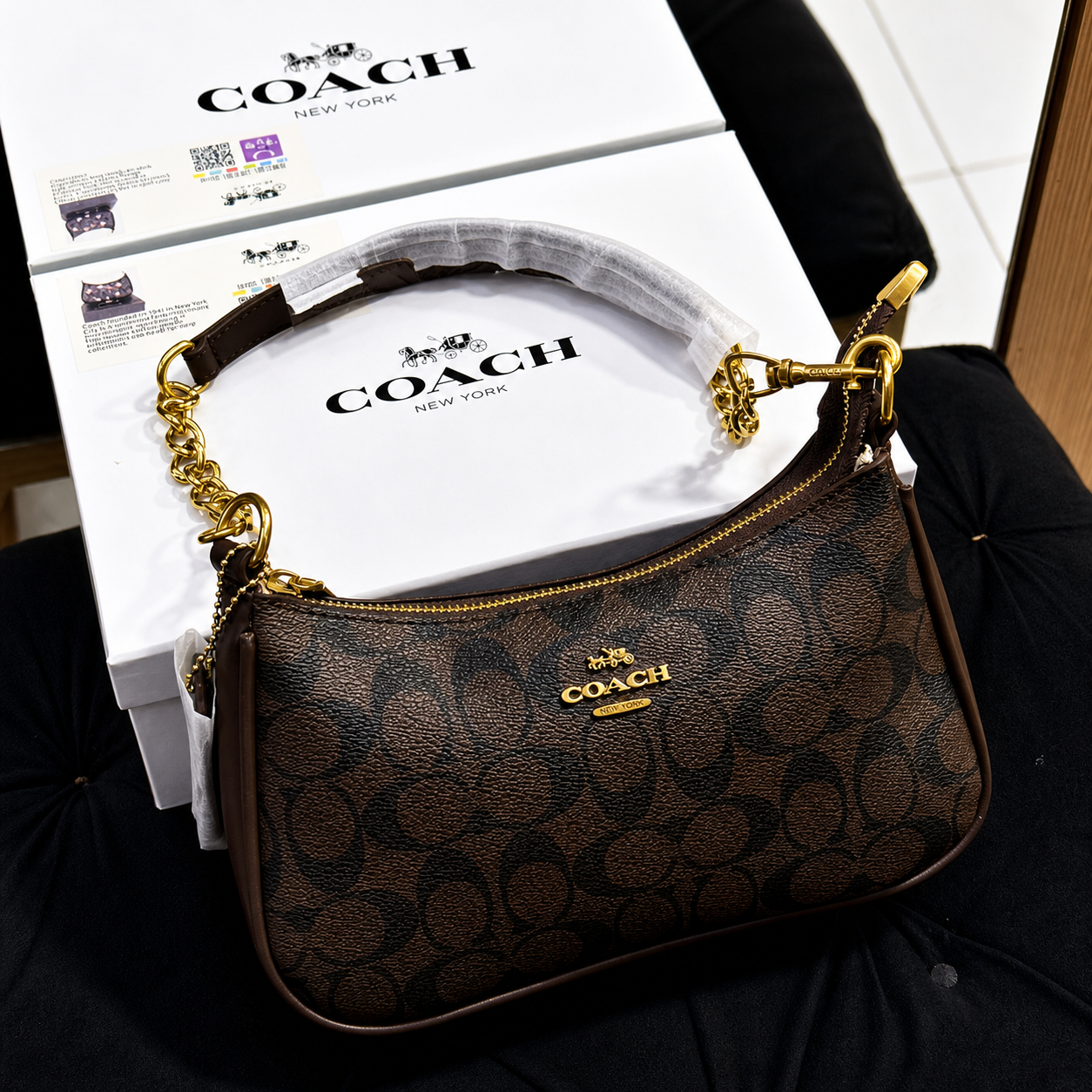 Coach Teri Shoulder Bag in Signature Canvas