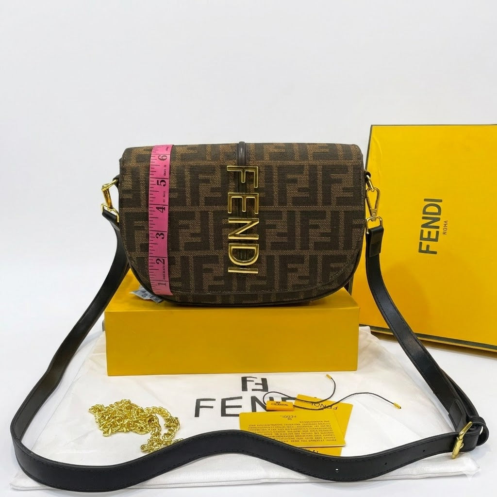 Fendi C'mon Mini Canvas Bag