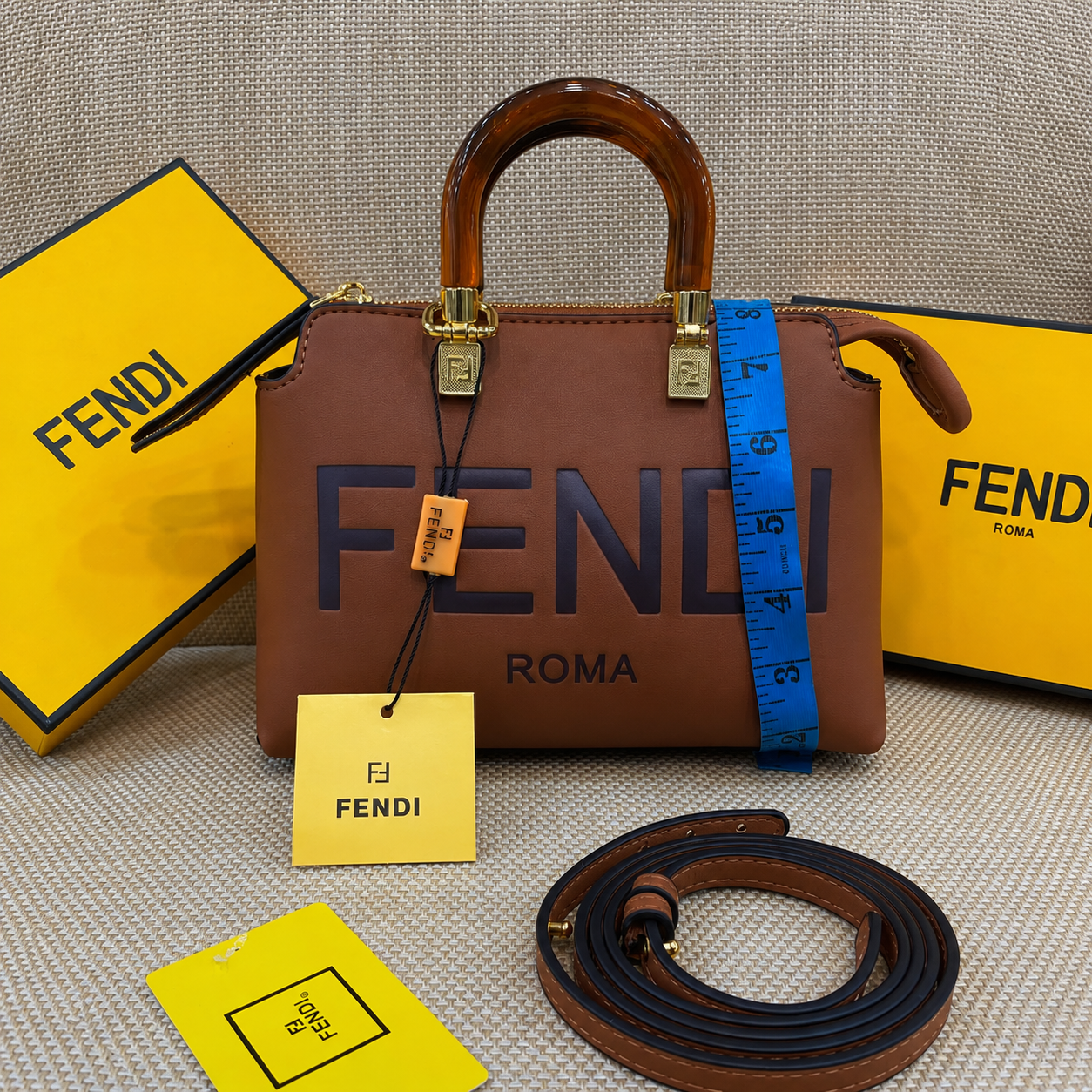 Fendi Sunshine Mini Shopper Bag