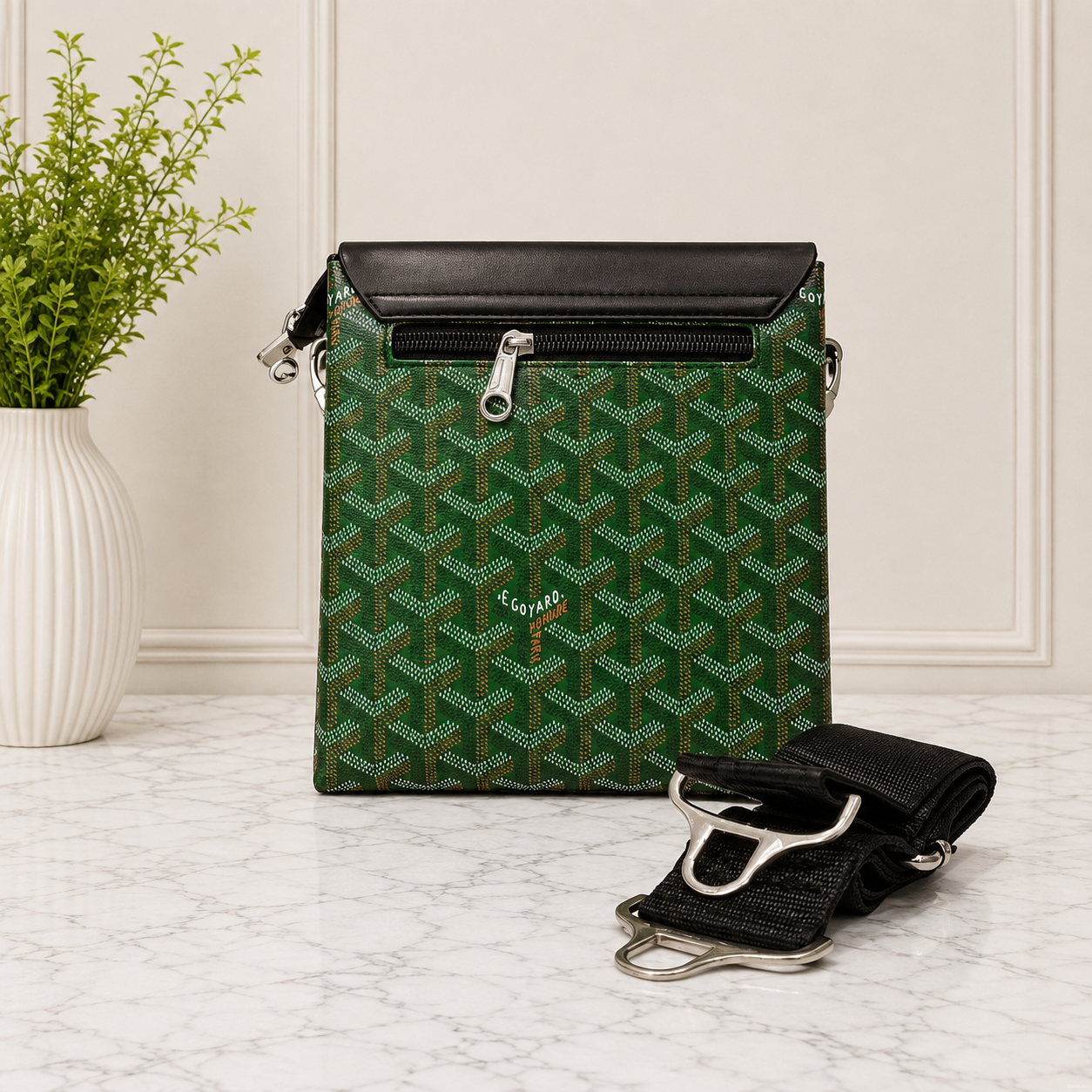 Goyard Saint Louis Chevron Messenger Bag