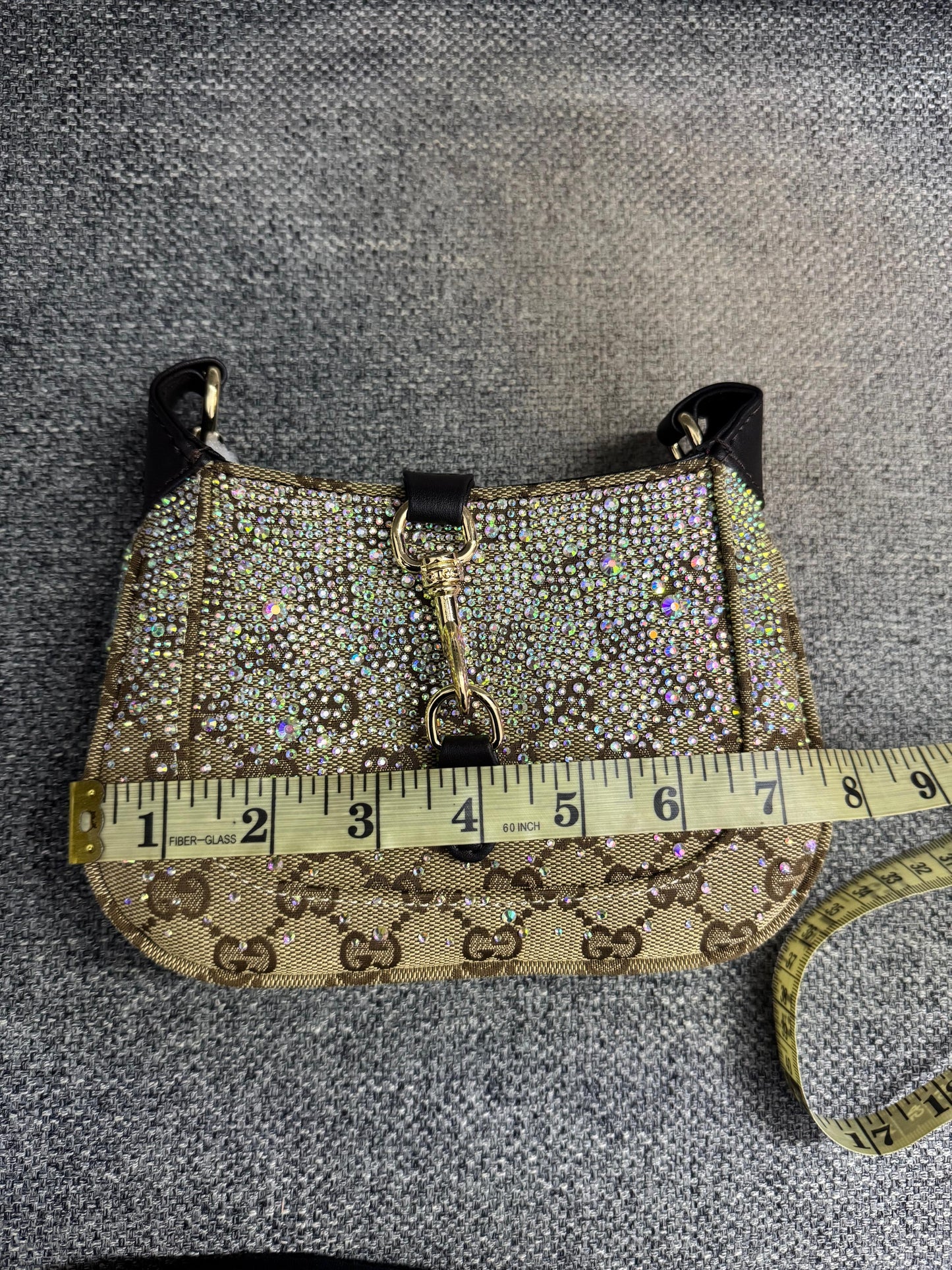 Gu-cci GG Crystal Jackie Style Shoulder Bag