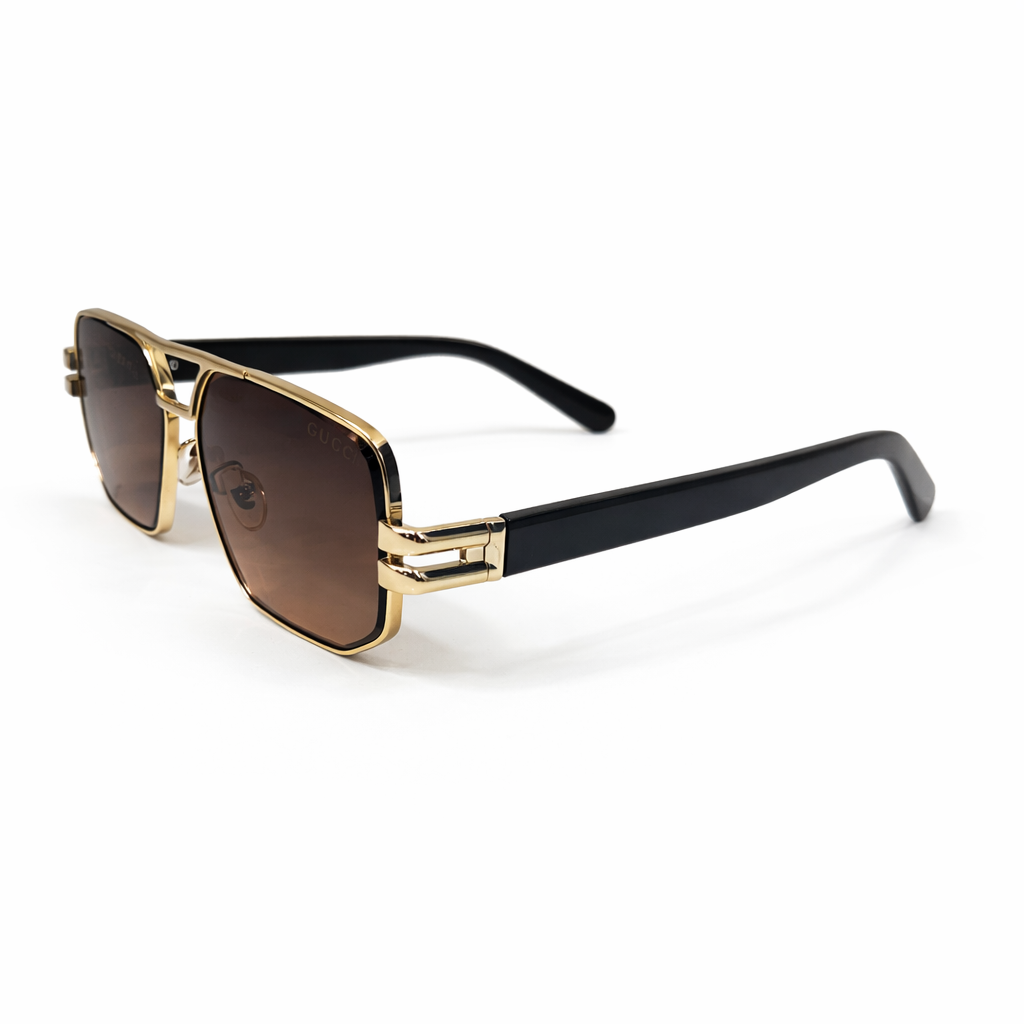 Gucci Classic Square Metal Sunglasses