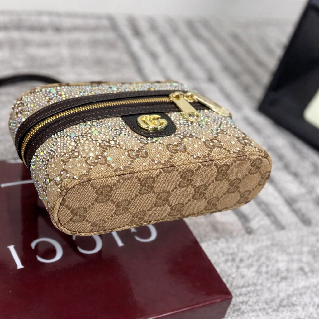 Gucci GG Crystal Vanity Top Handle Bag