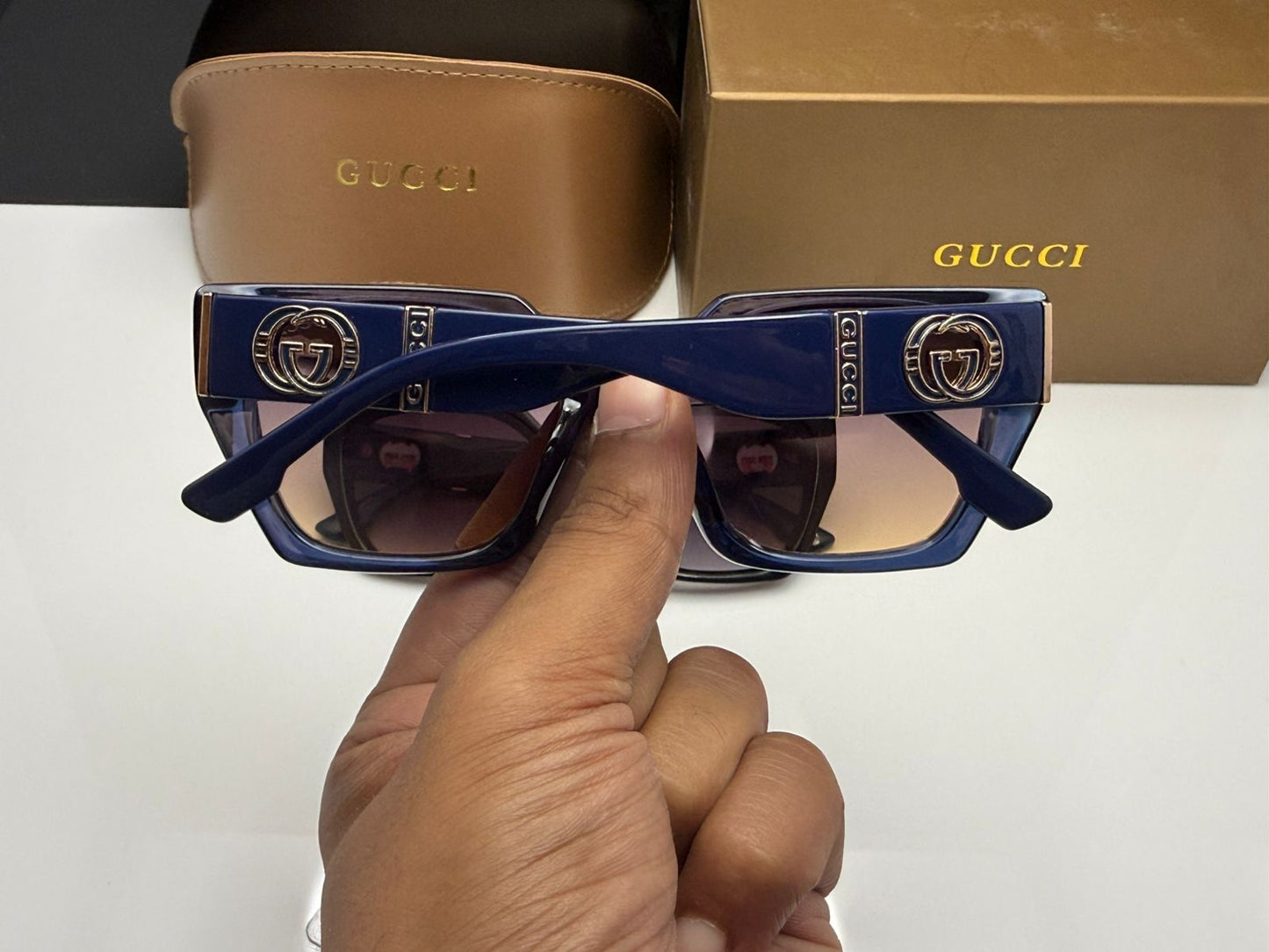 Gucci Interlocking GG Luxe Square Sunglasses