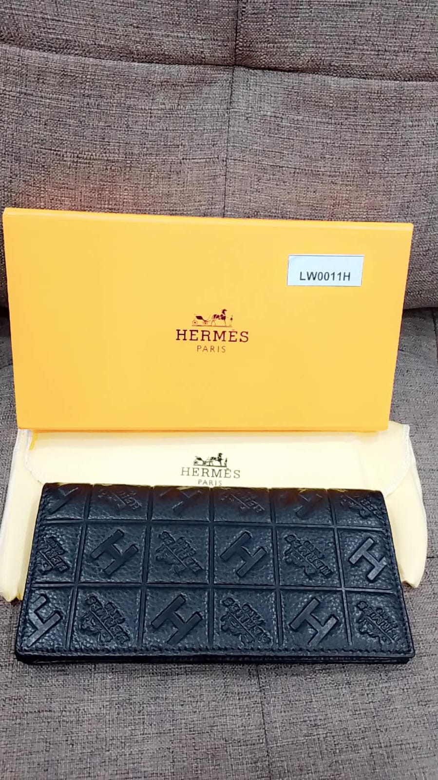 Hermès H Monogram Embossed Long Wallet Style
