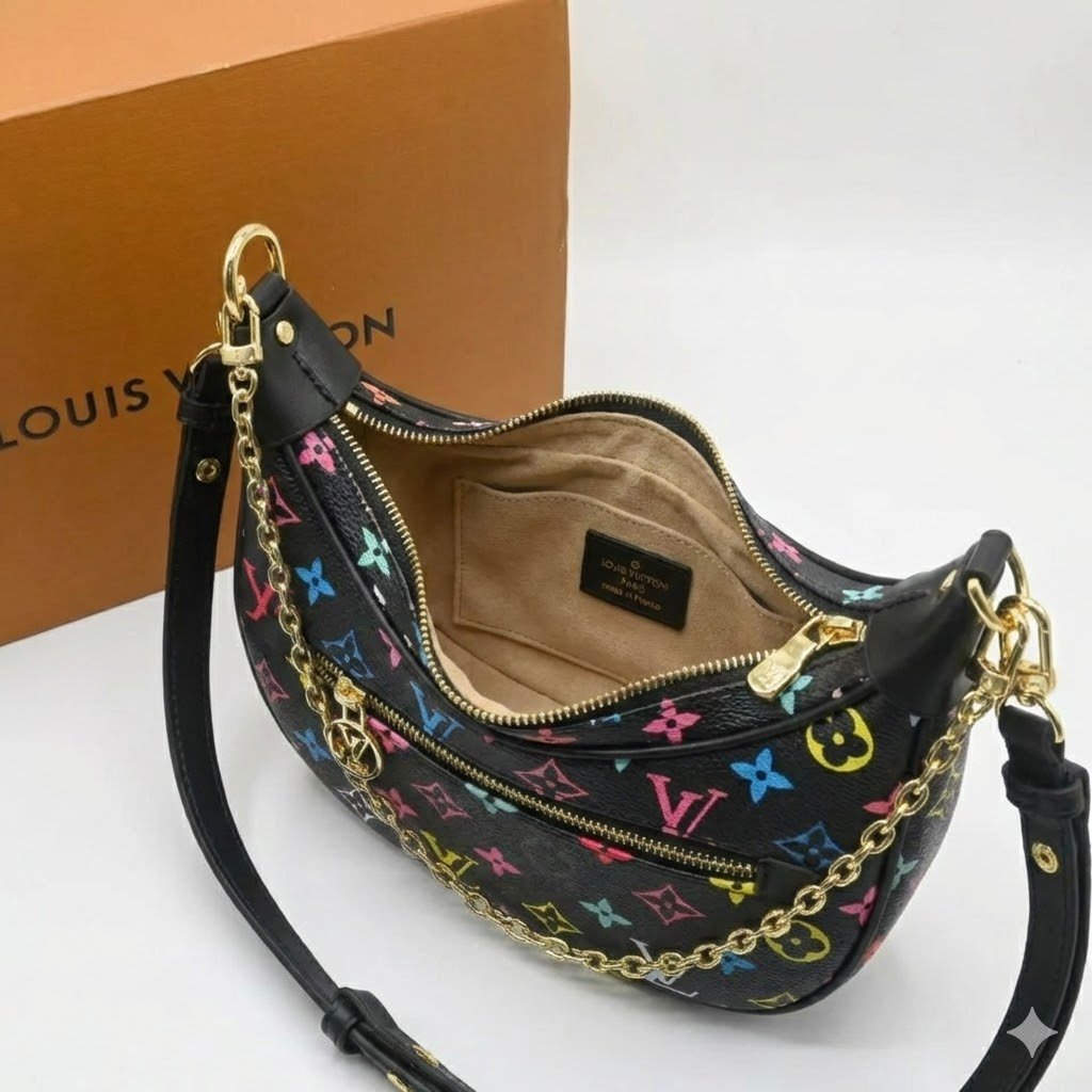 Louis Vuitton Loop Hobo Bag Monogram Black