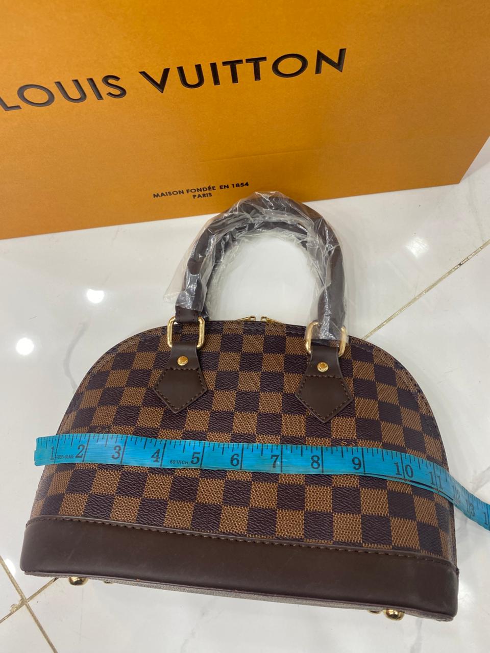 Louis Vuitton Alma BB Bag (Damier Ebene Canvas) - Official Model