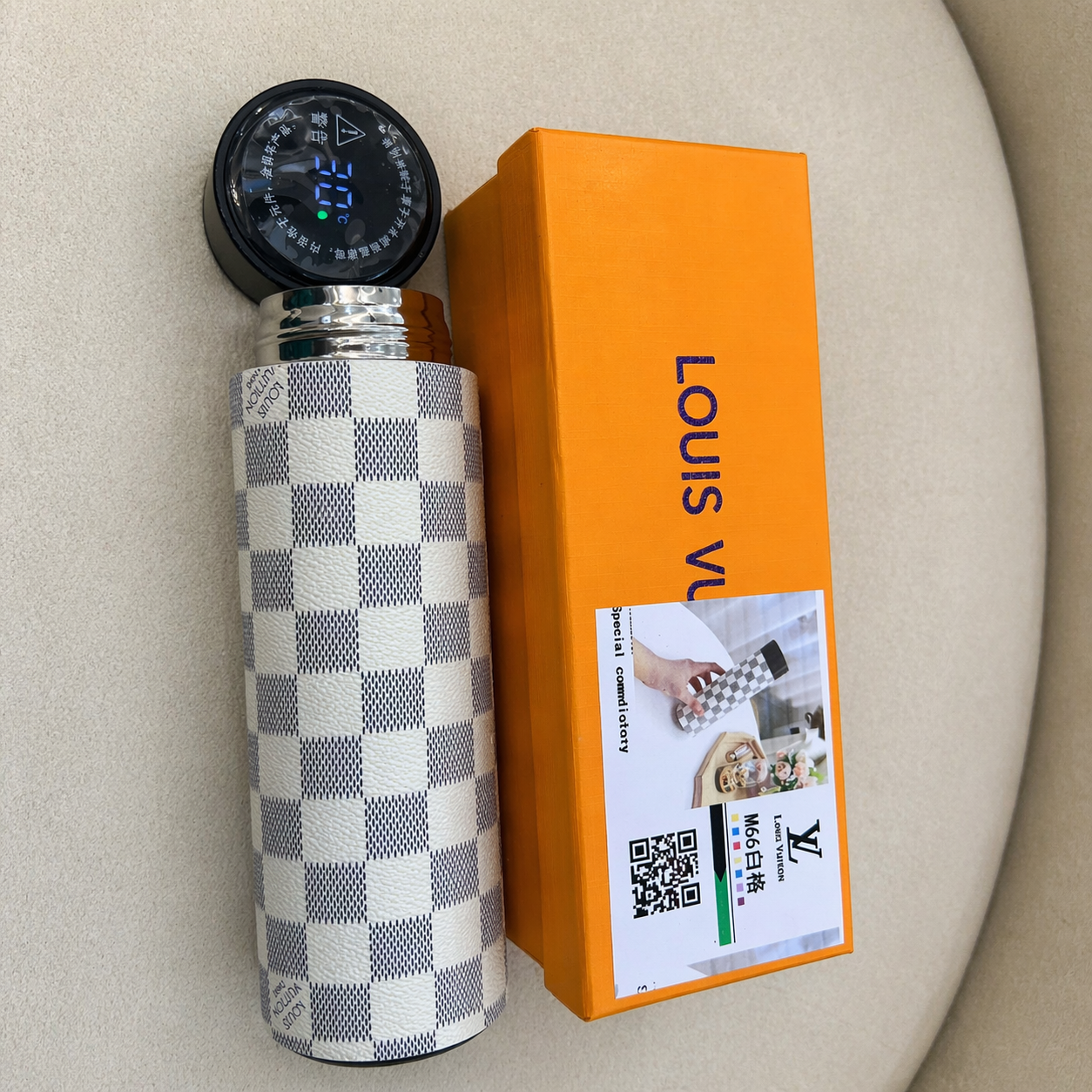 Louis Vuitton Inspired Thermal Bottle