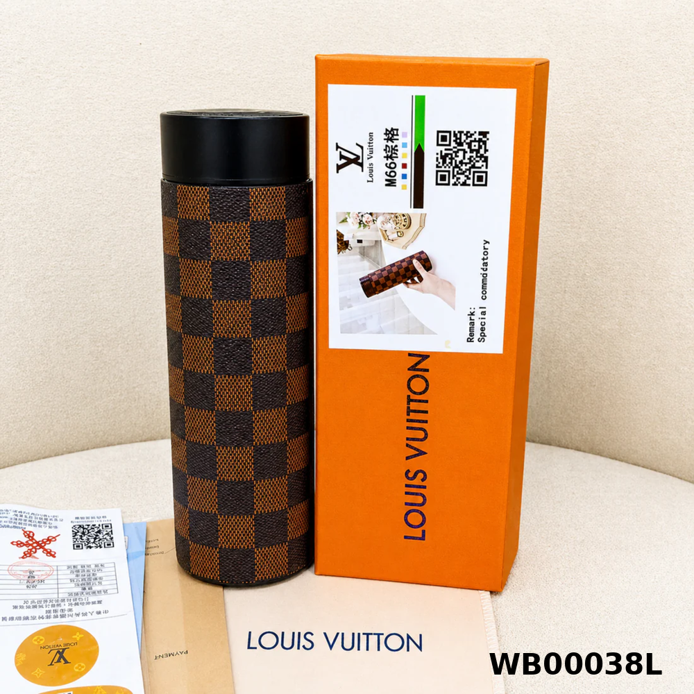 Louis Vuitton Damier Ebene Insulated Smart Temperature Water Bottle