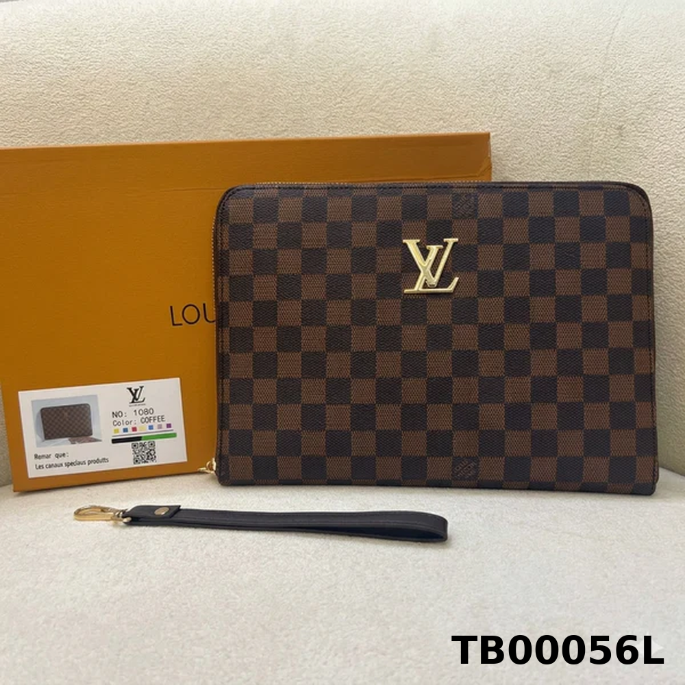Louis Vuitton Damier Ebene Zip Clutch