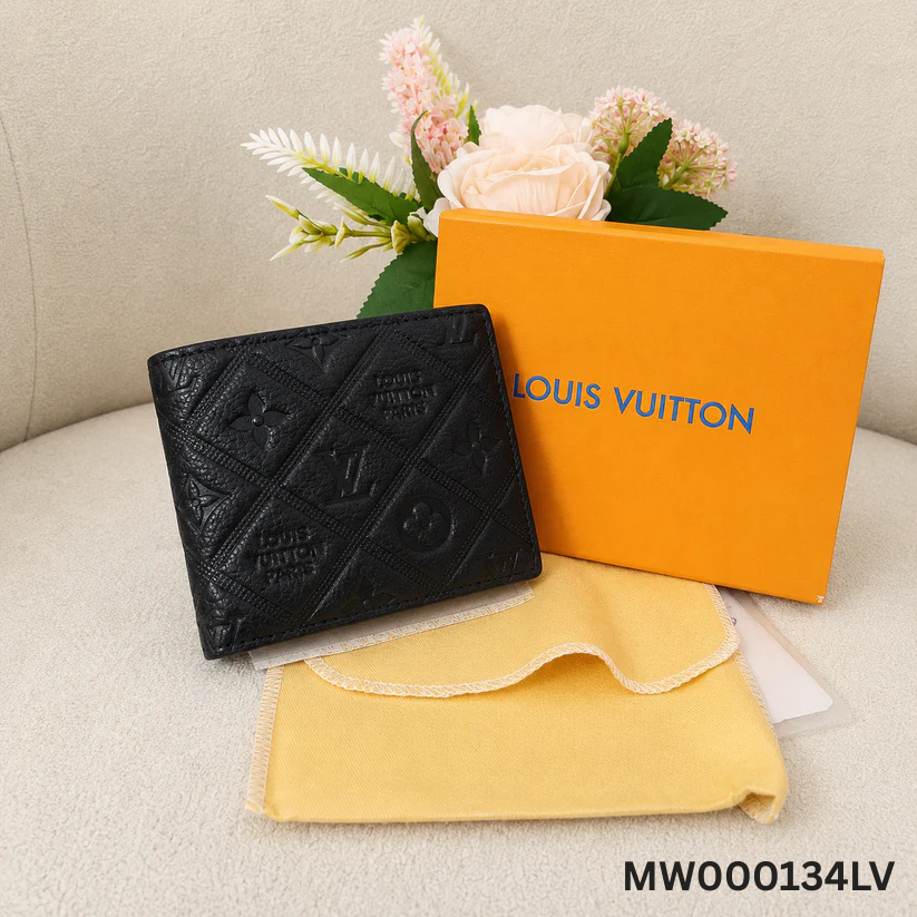 Louis Vuitton Embossed Bi-Fold Wallet ā Black Edition
