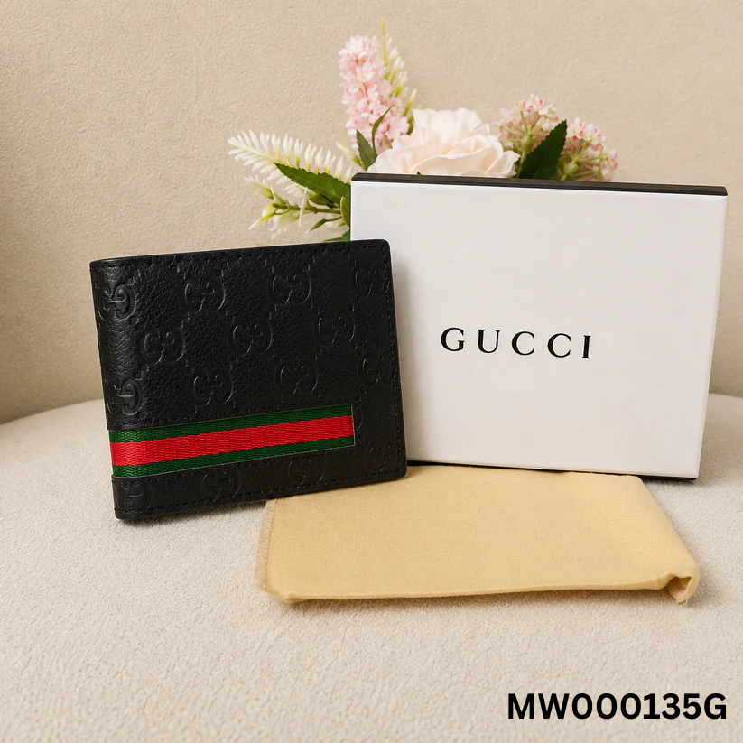 Gucci GG Embossed Bi-Fold Wallet ā Black Edition