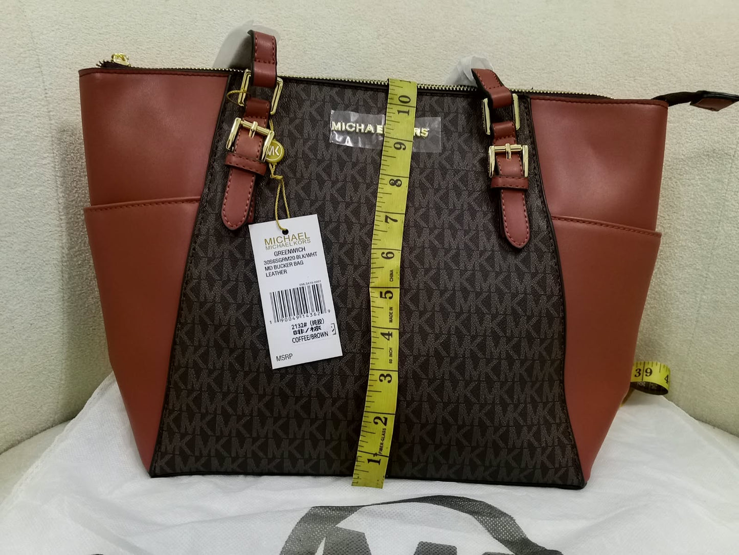 Michael Kors Charlotte Large Top-Zip Tote Bag