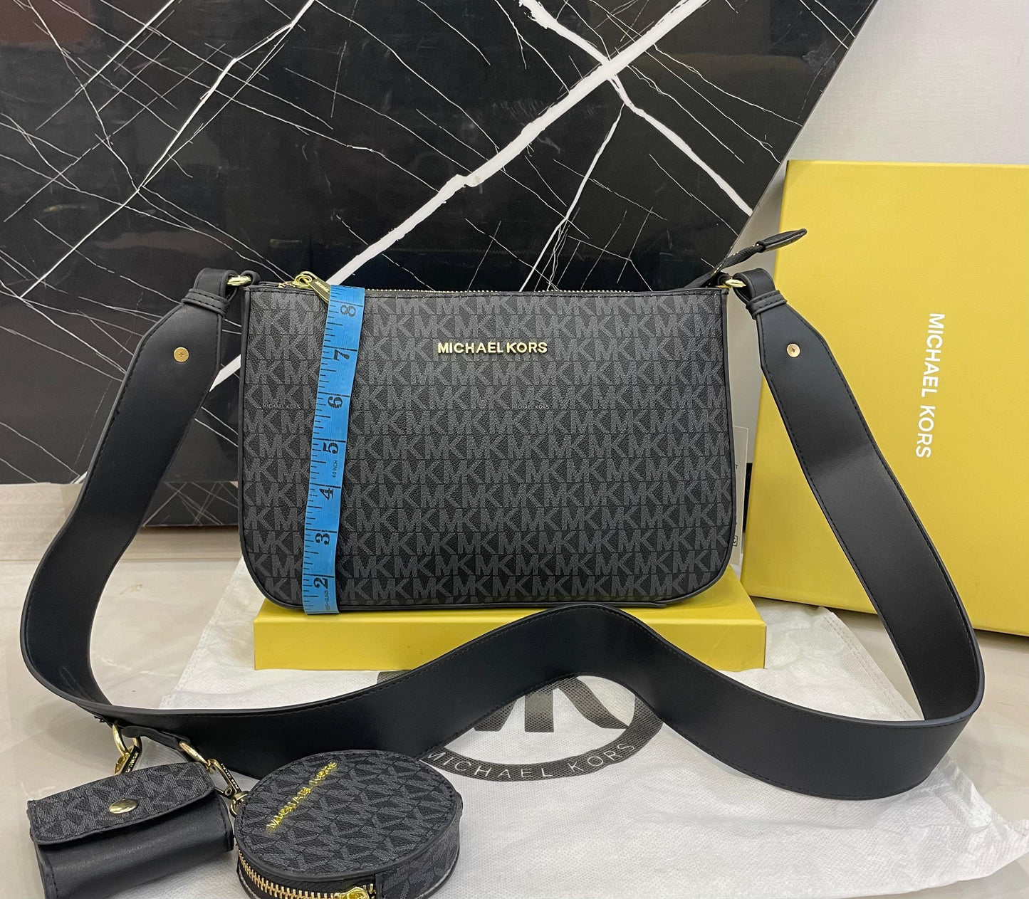 Michael Kors Monogram Shoulder Bag Set Style