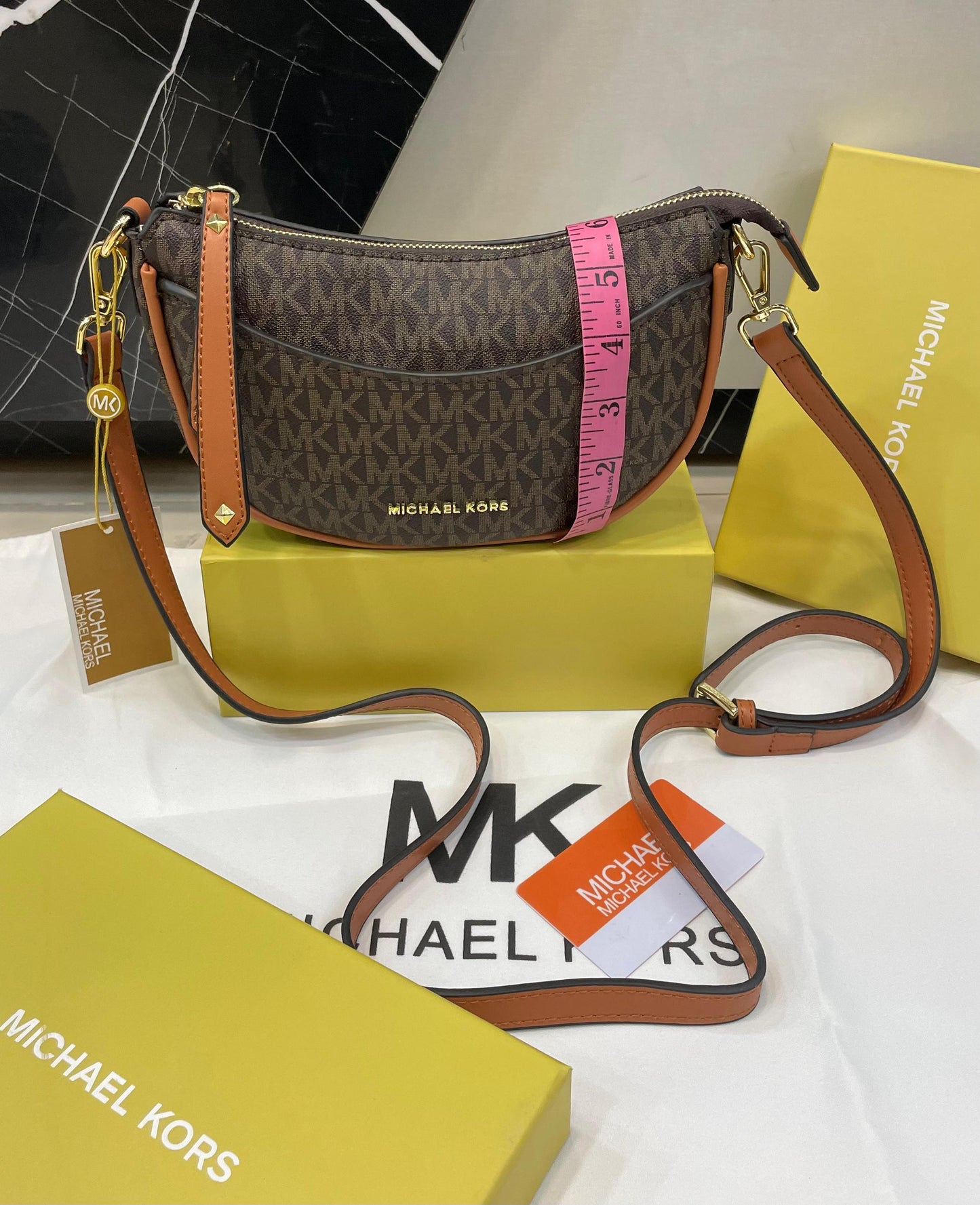 Michael Kors Small Half Moon Crossbody Bag