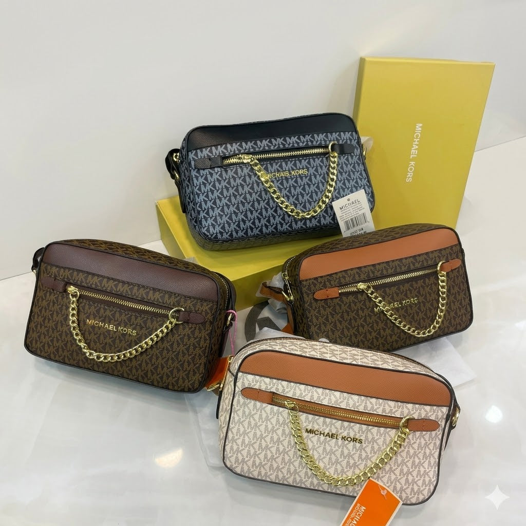 Michael Kors Jet Set Large Logo Crossbody Bag