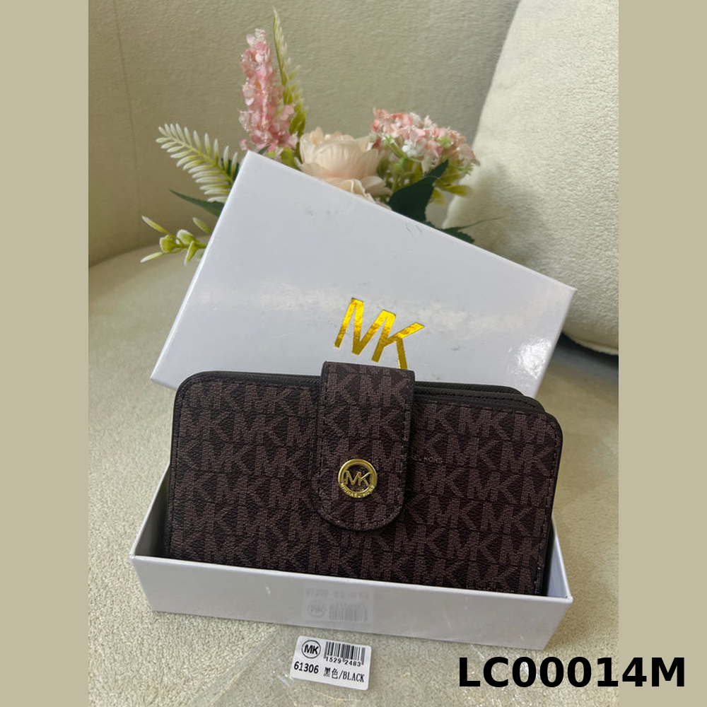 Michael Kors MK Monogram Button Wallet Style