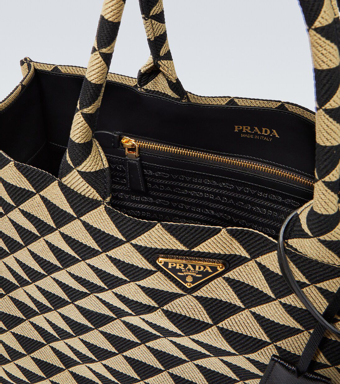 Prada Geometric Tote Bag Style