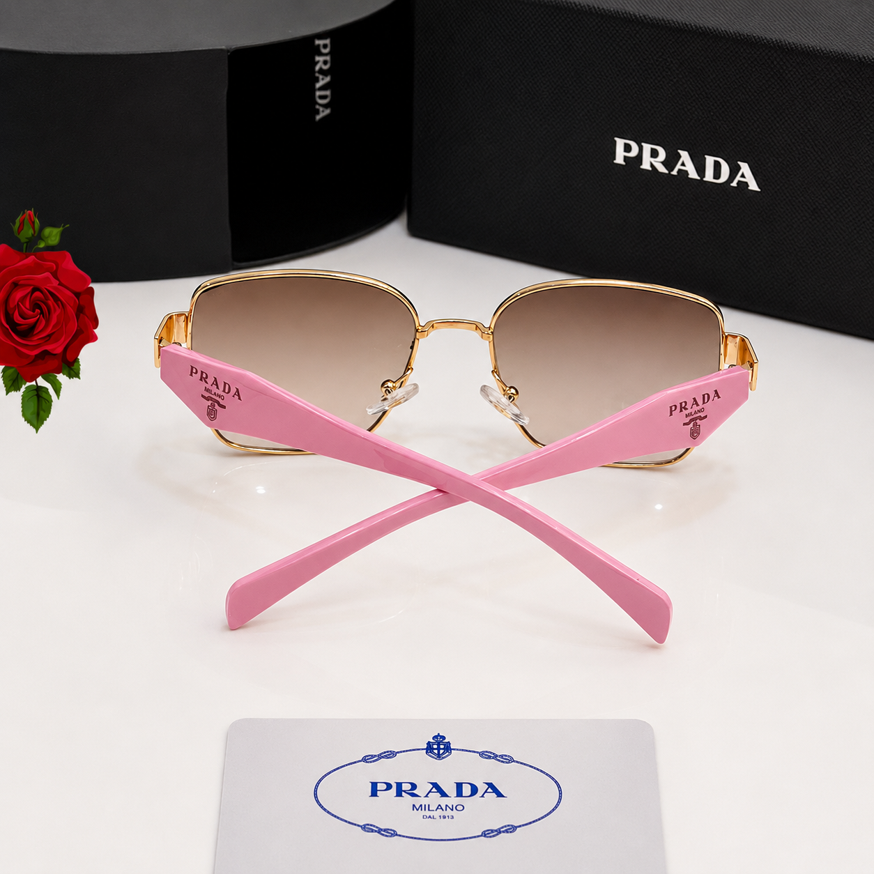 Prada PR Signature Square Sunglasses