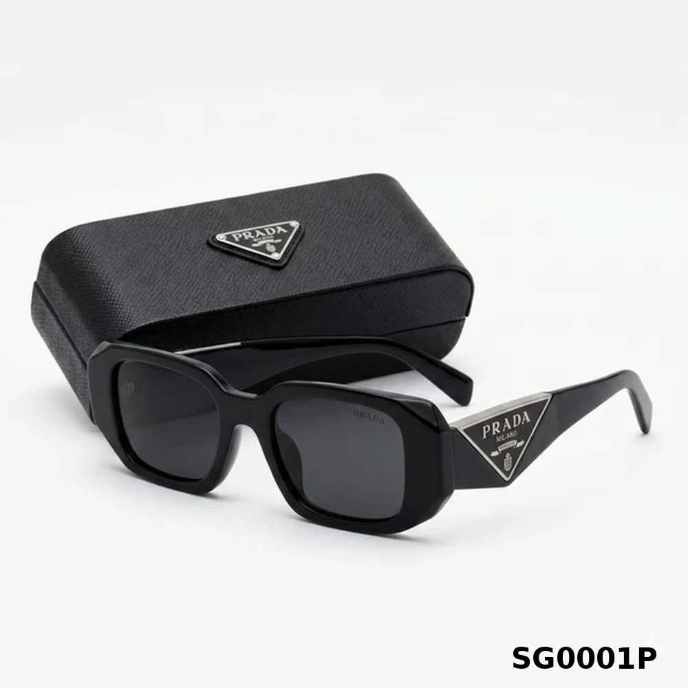 Prada Bold Geometric Frame Sunglasses (Limited Edition)