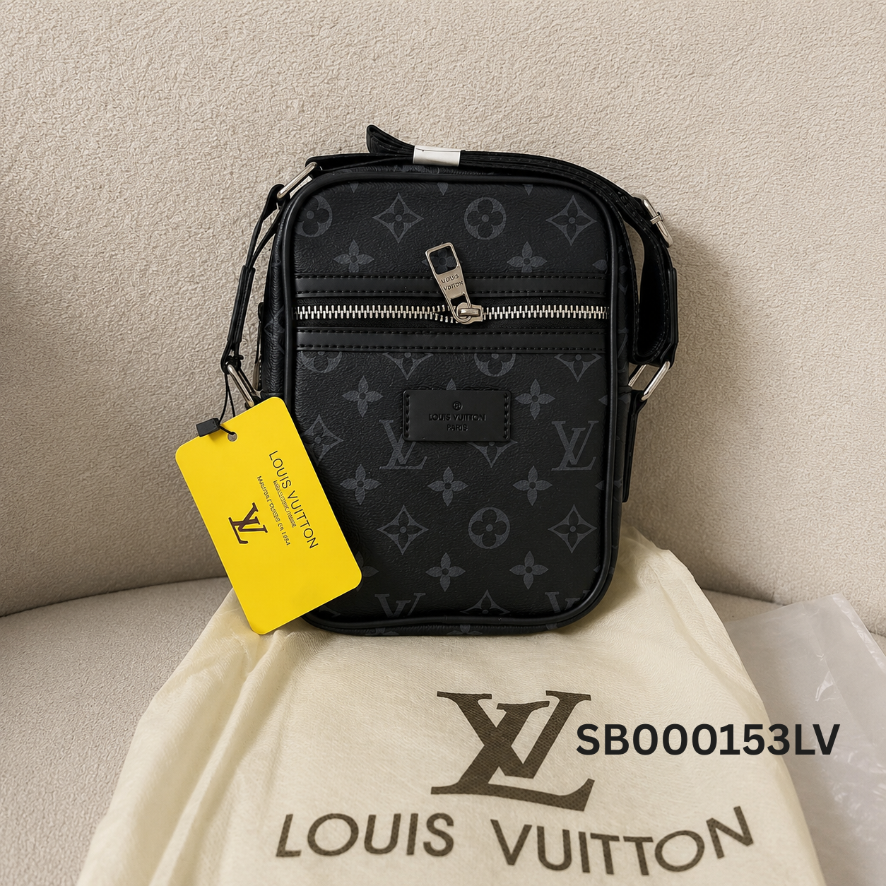 Louis Vuitton Monogram Eclipse Mini Messenger Bag