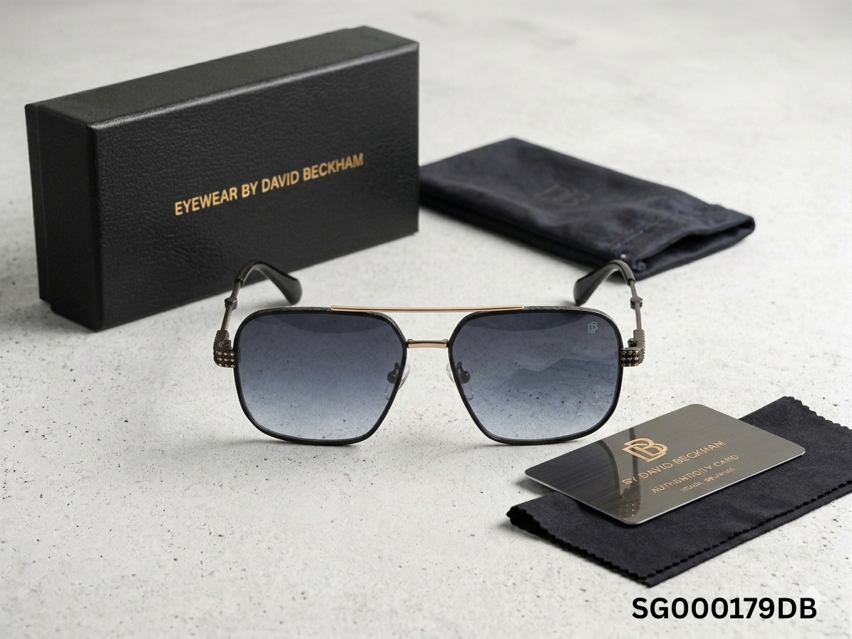 David Beckham DB Square Navigator Gradient Sunglasses