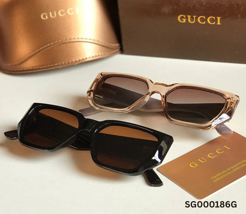 Gucci Geometric Frame Sunglasses