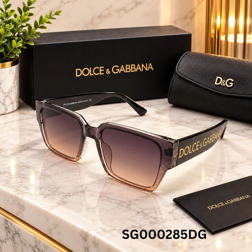 Dolce & Gabbana Oversized Square Gradient Sunglasses