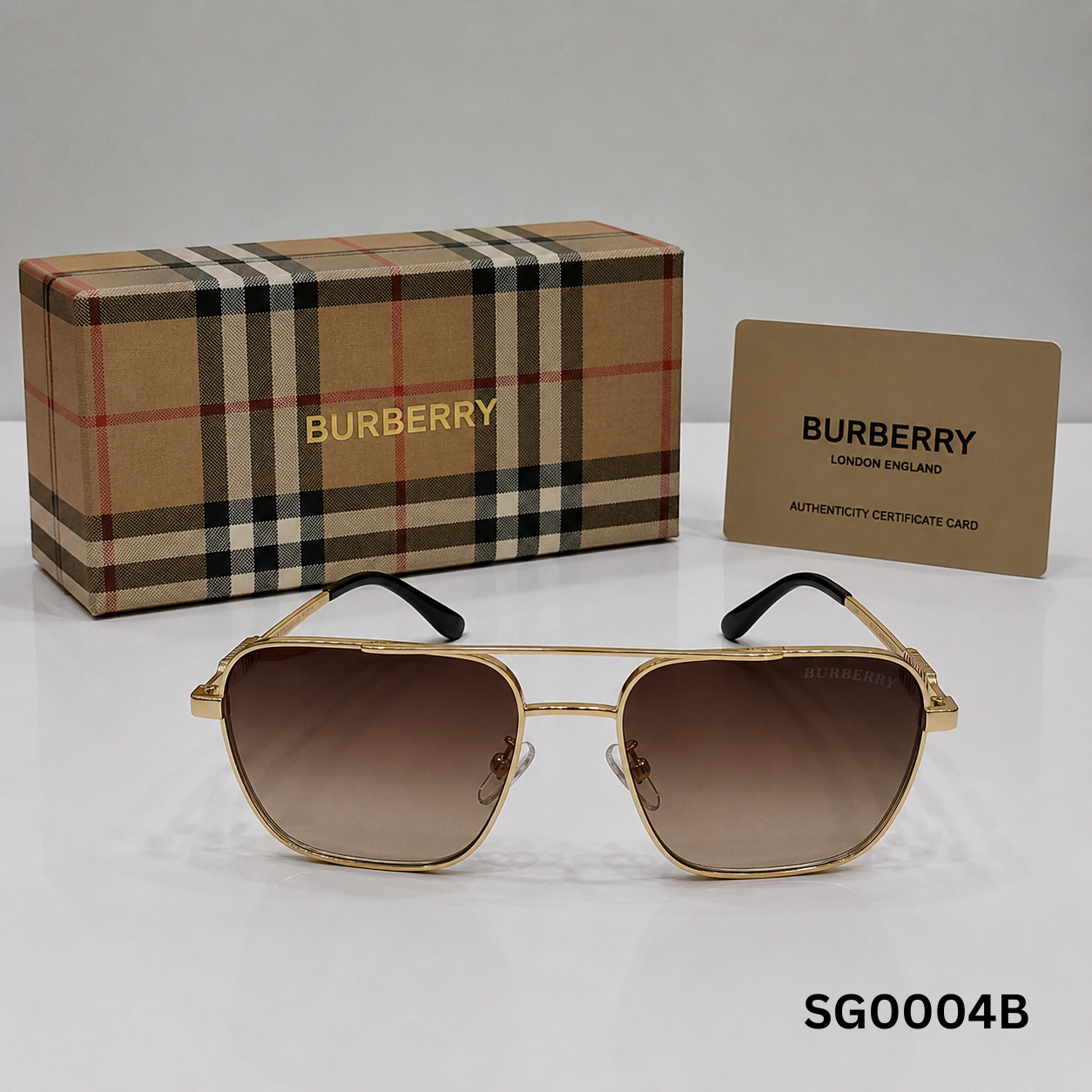 Burberry Heritage Bar Frame Sunglasses
