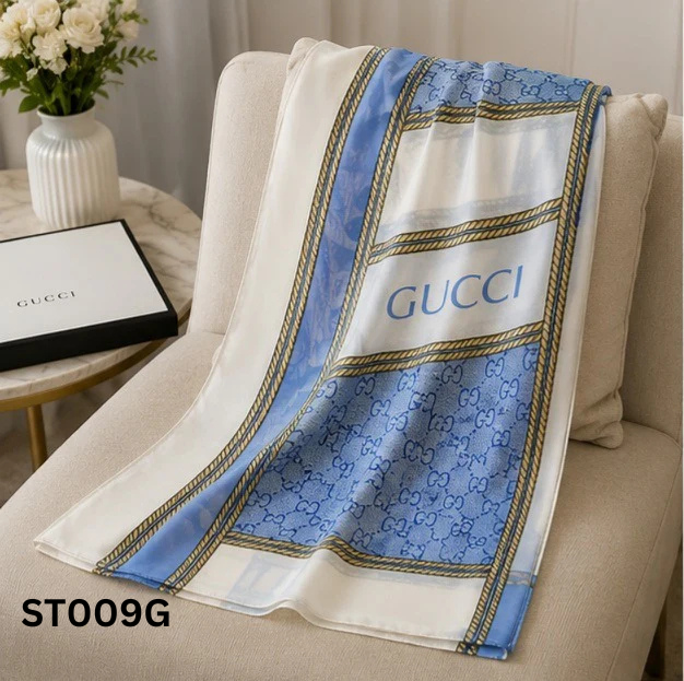 Gucci Monogram Rope Silk Blend Luxury Stole
