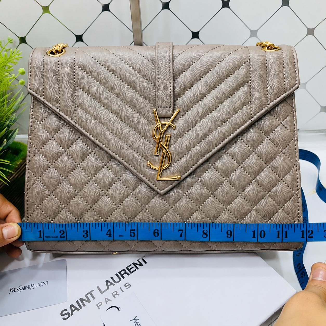 Saint Laurent Envelope Large Chain Shoulder Bag