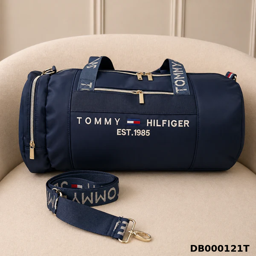 Tommy Hilfiger EST.1985 Signature Travel Duffel Bag ā Navy Blue