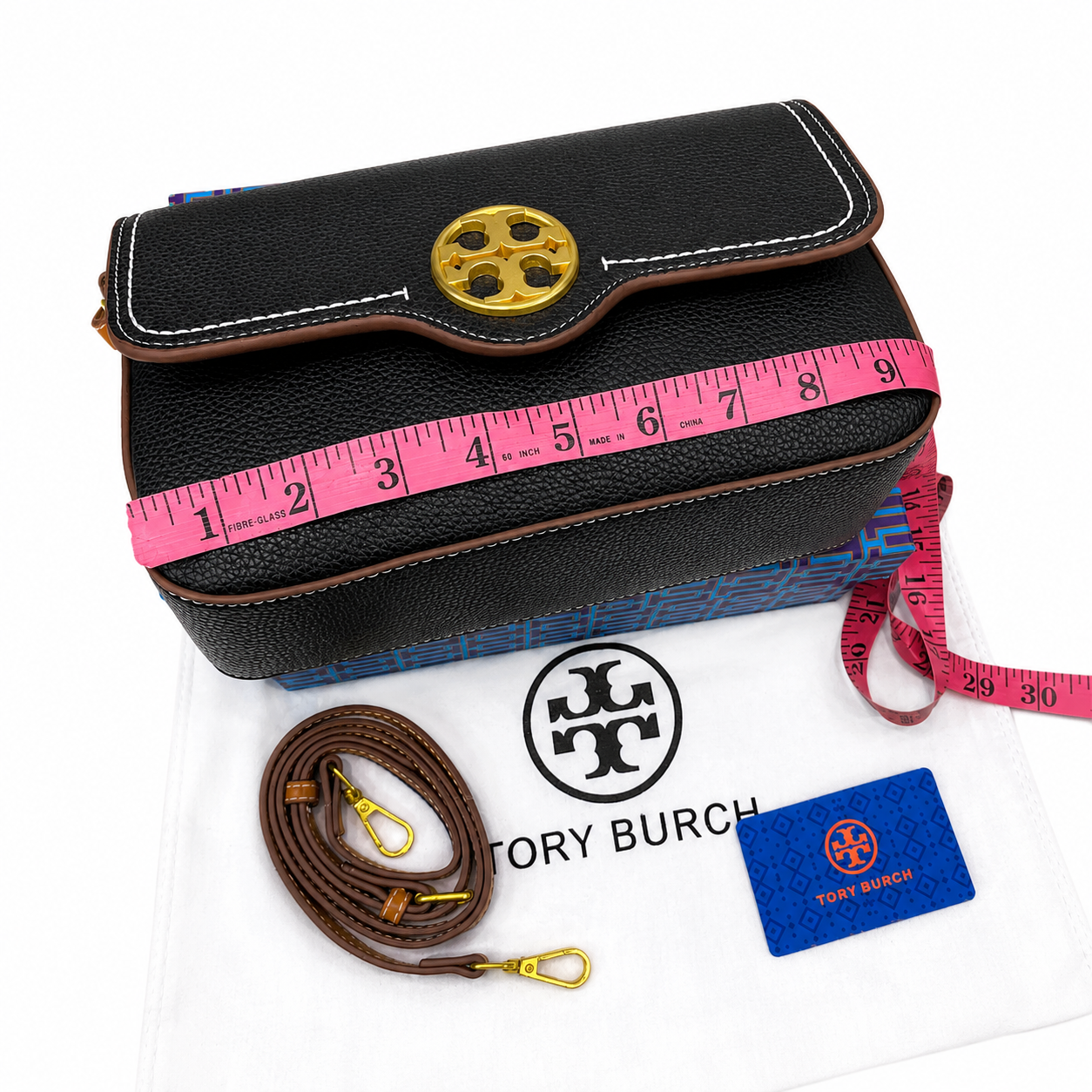 Tory Burch Miller Pebbled Leather Crossbody Bag