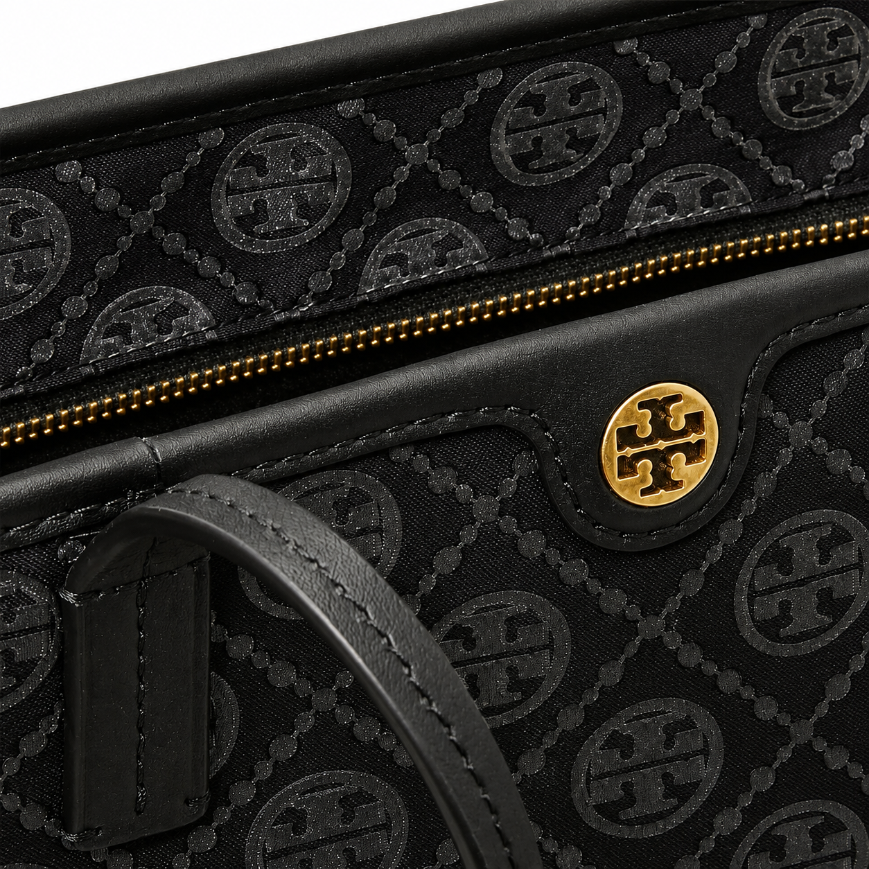 Tory Burch Monogram Canvas Tote Bag