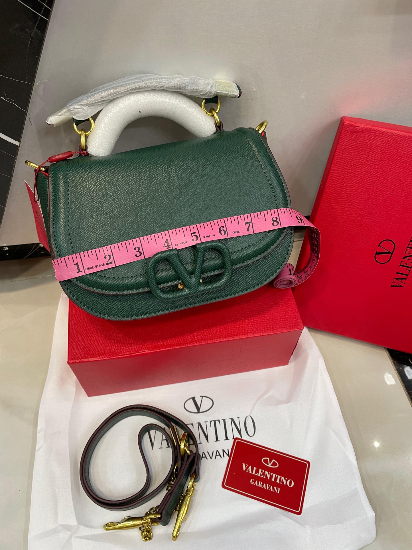 Valentino Garavani Vsling Leather Saddle Bag