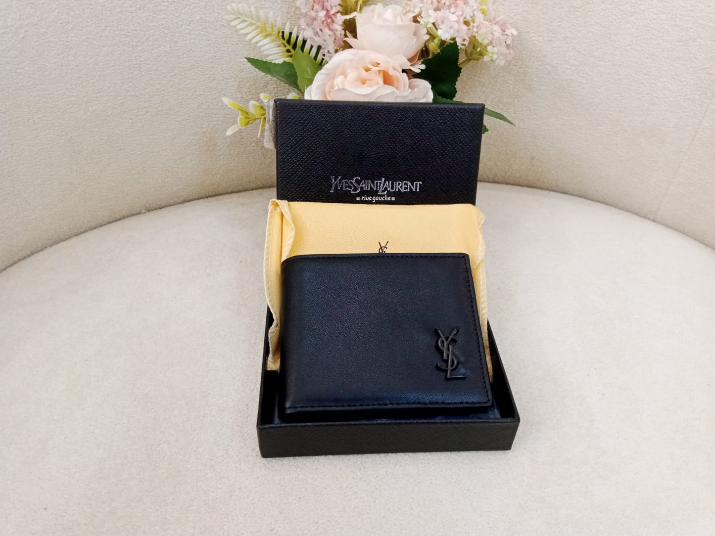 YSL Saint Laurent Classic Smooth Leather Premium Bifold Wallet